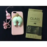 在飛比找蝦皮購物優惠-(全新)柯基屁屁iPhone 6S手機殼+鋼化玻璃保護貼