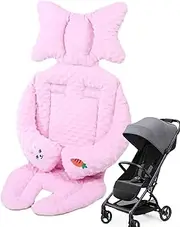 Baby Car Seat Cushion, Double-Sided Stroller Insert, Soft Bean Down Padding, Non-Slip Comfortable Support, Thickened Design for Extra Warmth, Ideal for Autumn Travel Home Use