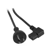 DOSS K9-RA3MT 3m Black Right Angle IEC END Power Lead Black