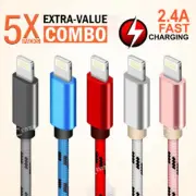 5X 1M 2M For iPhone 14 13 12 11 Pro XS Max XR 8 7 Plus Fast Charging Apple Cable