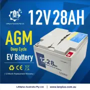 Brand NEW 12V 28AH AGM Deep Cycle EV Rechargeable Battery same size as 24ah 26ah