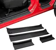 ETL INDUSTRIES Door Sill Guards Kit, Door Entry Protector Replacement Accessories Compatible with 2018-2023 Jeep Wrangler JL JLU Gladiator JT 4 Door