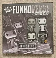 FUNKO FUNKOVERSE UNIVERSAL MONSTERS POP STRATEGY BOARD GAME! CHASE INVISIBLE MAN