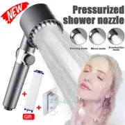 German High-Pressure Shower Head Multi-Functional Hand Held 3Mode With Filter