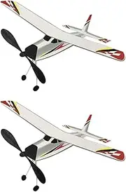 2 Pieces Rubber Band Elastic Model Outdoor Flying Glider Plane Kit