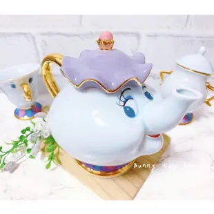 現貨 ✨ 日本 東京迪士尼 美女與野獸 茶壺媽媽 阿齊 糖罐 三件組 茶煲太太 茶壺 茶杯