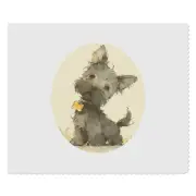 2 x 'Cute Scottish Terrier Puppy Standing' Lens Cleaning Cloths (LC00032208)