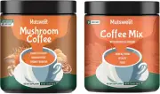 Mushroom Coffee & Rhodiola Ginseng Coffee 160G, Instant Coffee Mushroom Suppleme