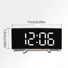 Screen Digital Clock LED Alarm Clock Bedroom Electronic Desktop Clock With T _vf