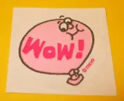 VTG 80s TREND Scratch & Sniff MATTE Sticker, WOW! Bubblegum Gum Scent, Rare TM