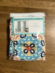 Waverly, Sun n Shade Indoor/Outdoor Grommet 2 Panels, Astrid Peachtini 52" x 84”