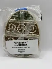 Pier1 Egg Coasters Set Of 4, New Never Used