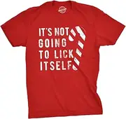 [Crazy Dog T-shirts] Mens Its Not Going To Lick Itself T shirt Funny Offensive Sarcastic Christmas