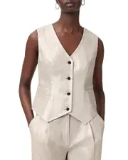 Allsaints Averie Linen Waistcoat 14 UK/10 US