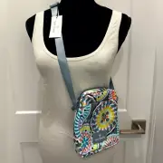 Vera Bradley Lighten Up RFID Mini Hipster NWT