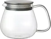 Kinto Unitea One Touch Teapot, 460 ml Capacity, Clear