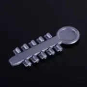 10 Pcs Dental Orthodontic Elastomeric Elastics Rubber Rotation Wedge Grey/Silver