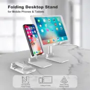 Adjustable Foldable Cell Phone & Tablet Stand Charging Station Free Ship/Returns