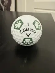 Callaway Chrome Soft Truvis Green Paws Golf Ball New (1)