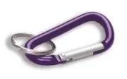Lucky Line 46165 Large C-Clip with Split Key Ring Purple 10 Per Pack