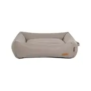 Lulu And Boo Dog Bolster Bed Quilted Siena Removable Parts Taupe