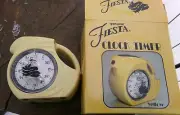 Genuine Fiesta Accessories Teapot TIMER Clock Yellow HLC