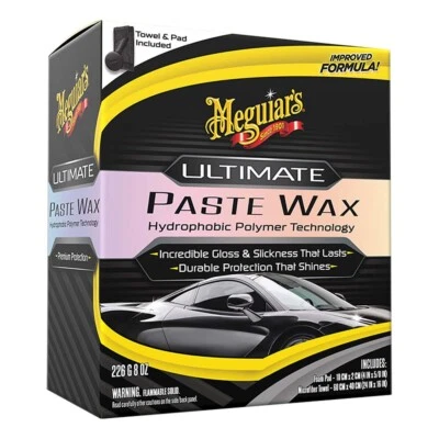Meguiars Ultimate Paste Wax - Long-Lasting, Easy to Use Synthetic Wax - 8oz [G21