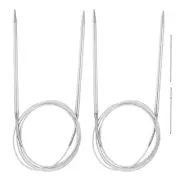 2pcs 47.24" Circular Knitting Needles US 7/4.5mm Needles 5.51" Short