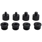 8Pcs Mic Stand Thread Adapter Set,5/8 Female to 3/8 Male and 3/8 Female to 5/8 Male Screw Adapter Thread Black