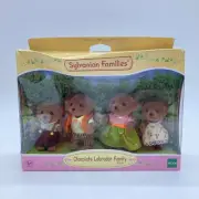 Sylvanian Families Chocolate Labrador Family Father Mother Boy Girl Unused