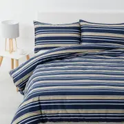 Jason Brighton Printed Quilt Cover Set Midnight Blue King Single