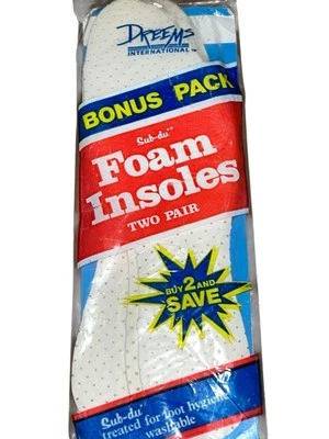 VTG Dreems International Sub-Du Foam Insoles (2) Pair For " Unix sex"