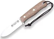 Joker CM118 Campero Knife, Brown Leather Sheath, micarta Handle, 10,5 cm Blade of Böhler K720 Carbon Steel, Tool for Fishing, Hiking, Camping and Hiking