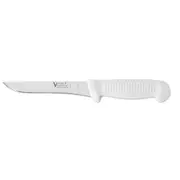 Victory Knives 271015115 - 2.5mm x 15cm Stainless Steel Straight Boning Knife (White Plastic Handle)