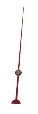 5 7/8" Red Second Hand for Hansen Clock Movements - for 7/8" shaft or shorter