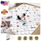 79"x63" Crawling Mat - Thickened Foam, Safe Non-Toxic Play Area for Infants