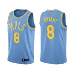 【搖擺人】男士全新原創 NBA 洛杉磯湖人隊 8 KOBEˉBRYANT JERSEY 熱壓經典藍色 MPLS