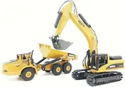 DDLONGDD Excavator Toys Metal Construction Vehicles, Precisely Crafted Metal Excavator Perfect for Display and Play, 1:50 Scale Realistic Detail Classic Toys