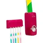 Automatic Toothpaste Dispenser Set Hanging 5 Toothbrushes Toothpaste Squeezer