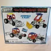 2018 ANKLE PLAY Steel 4-in-1 Quarry Team. Four Vehicle Assemble & Play Set. Gift