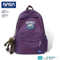 在飛比找Yahoo!奇摩拍賣優惠-現貨：NASA美國潮牌聯名雙肩包女情侶學生書包男輕便旅行大容