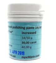 Increased concentration Diamond polishing paste 14/10 micron. 40g - 30 carat