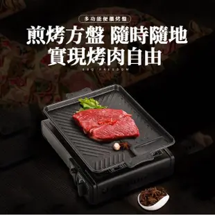 【ROYALLIN 蘿林嚴選】麥飯石烤盤(麥飯石烤肉盤 韓式烤盤 多功能烤盤 瀝油烤盤 電磁爐烤盤 烤肉 烤盤)