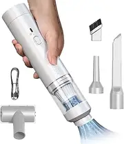 Car Vacuum, 200W Cordless Cleaner Small for Car, Car Vacuum High Power, Handheld Vacuum Cordless Rechargeable, 19000Pa, Powerful with Cord, Bag, Attachments