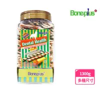 在飛比找momo購物網優惠-【Bone Plus】綜合雙色潔牙軟笛酥桶裝1300G(狗零