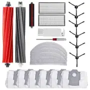 Replacement Parts Kit for S8 Pro Ultra Robot Vacuums: Brush, HEPA Filter, Mop