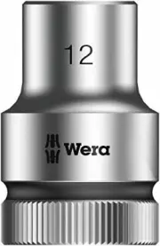 Wera 05003603001Drive, Zyklop 8790HMC Socket Ratchet Set 12, 12mm, SilverBl