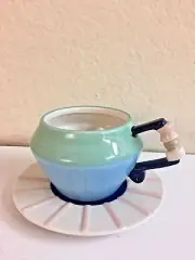 ANTHROPOLOGIE Tea Coffee Cup, & Saucer Ivetta