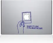 The Decal Guru Shake it Like a Polaroid Picture MacBook Decal Vinyl Sticker - 11" MacBook Air - Dark Blue (1170-MAC-11A-DB)