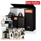 Foldable 180L Laundry Hamper - Water-Resistant Design with 3 Laundry Bags